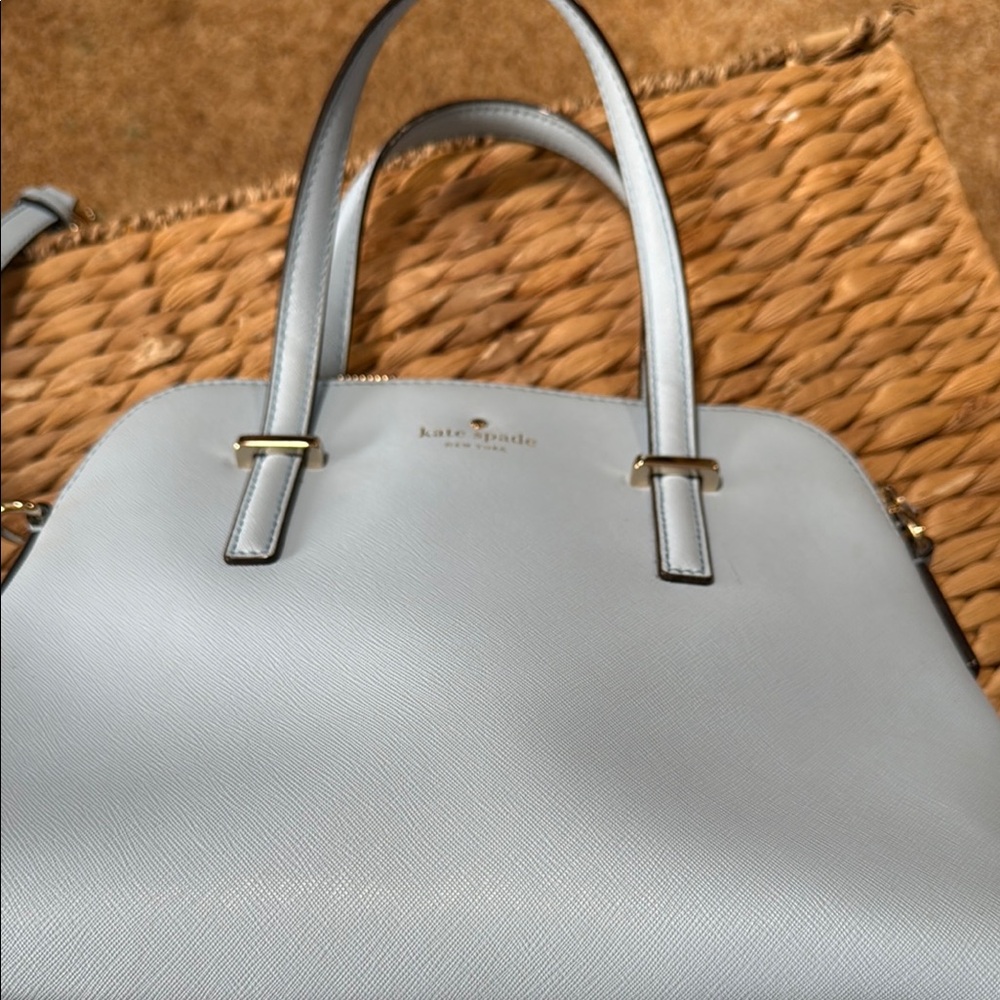Kate Spade White Satchel Bag Elegant Design